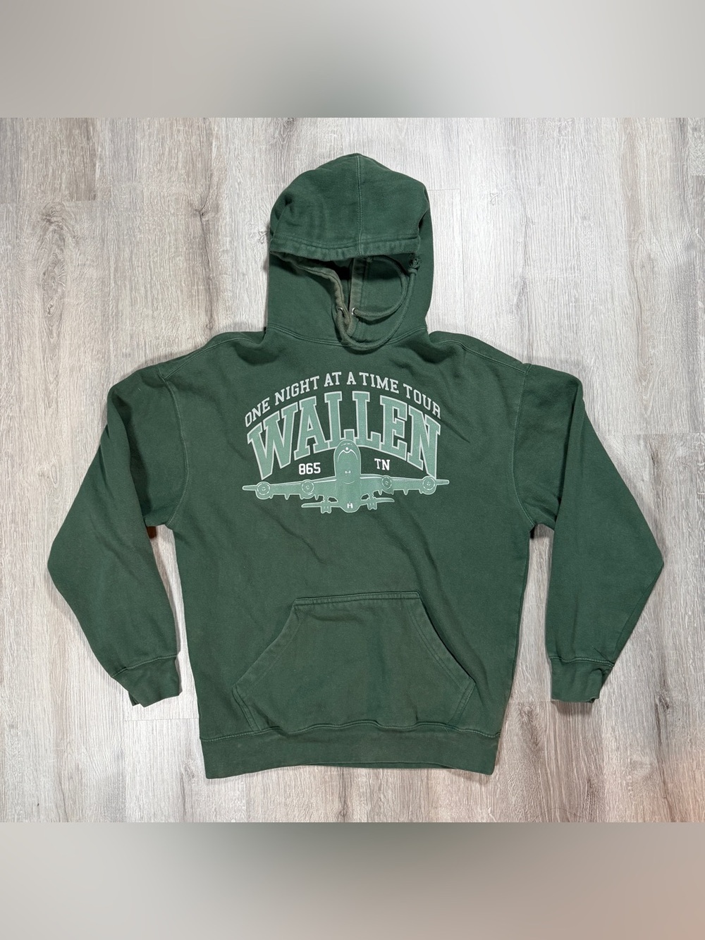 Morgan Wallen One Night At A Time Tour Hoodie Green Medium